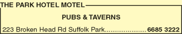 The Park Hotel Motel - Australia Accommodation 10