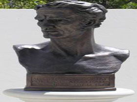 Adam Lindsay Gordon Bronze Bust - Australia Accommodation 0
