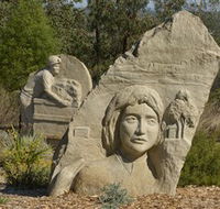 Heritage Sculptures at Pensioners Hill Lookout - Australia Accommodation