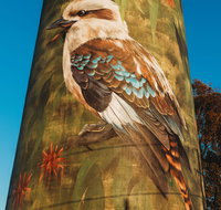 Deniliquin Water Tower Mural - Australia Accommodation