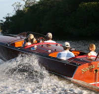 Noosa River Cruise for 3 to 4 people on a Classic Mahogany Speed Boat - 90 min. - Australia Accommodation
