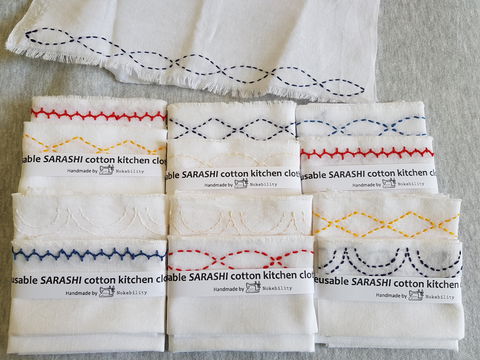 Online Live Streaming Class: Make A Sashiko Reusable Kitchen Cloth - Australia Accommodation 0