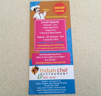 Indian chef restaurant  Take away - Australia Accommodation