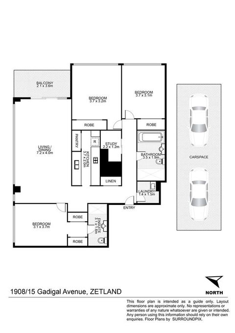 Gadigal Groove - Modern And Bright 3BR Executive Apartment In Zetland With Views - Australia Accommodation 11