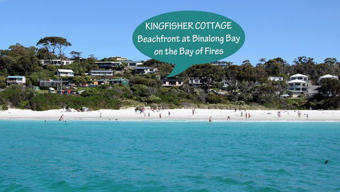 KINGFISHER COTTAGE Beachfront At The Binalong Bay - Australia Accommodation 16
