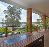 The House on the Lake  Fishing Point Lake Macquarie - honestly put the line in and catch fish - Australia Accommodation