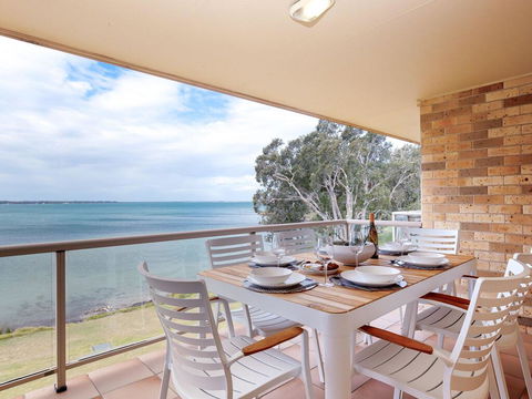 3 'Pelican Sands', 83 Soldiers Point Rd - Stunning Waterfront Unit With Magical Water Views & Air Conditioning - Australia Accommodation 0